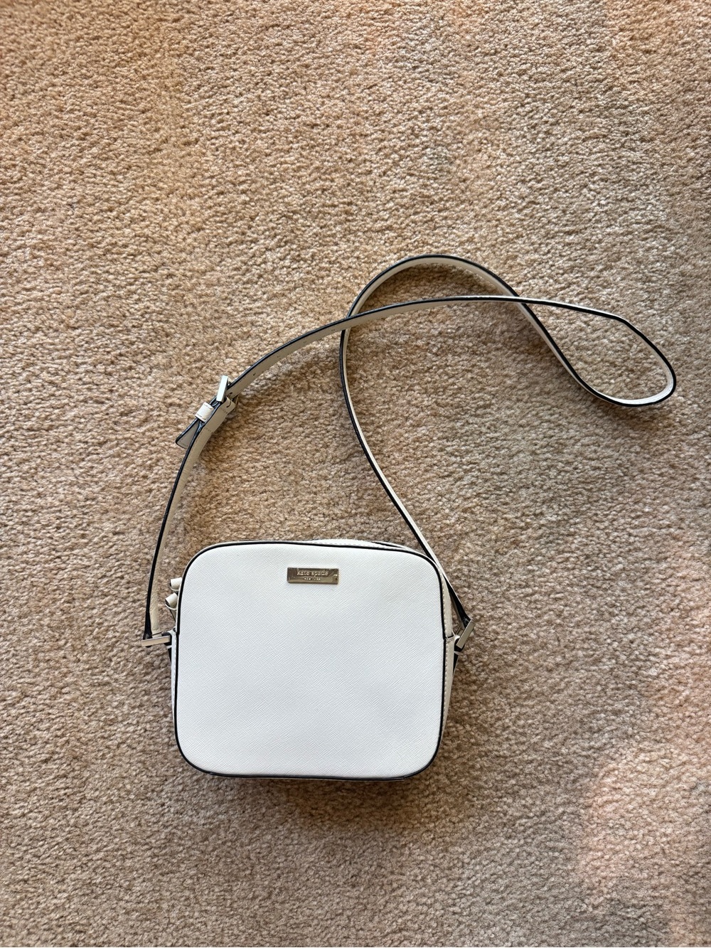 Kate Spade Newbury Lane Cammie Crossbody Bag Soft Limestone